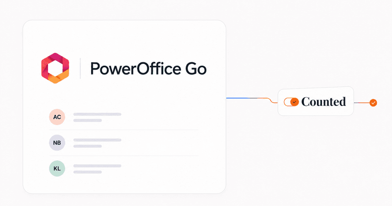Connect Poweroffice Go to counted hero